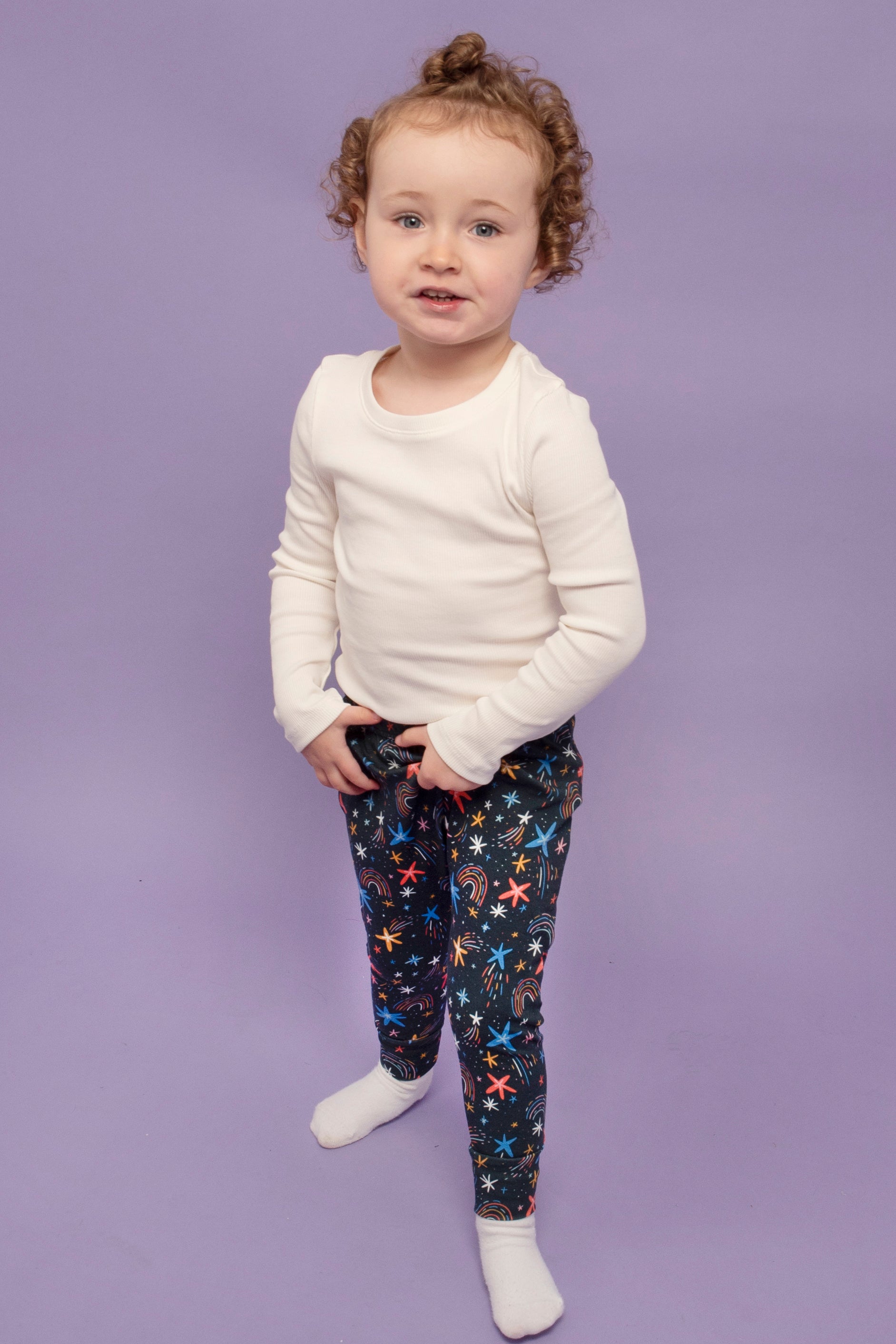 Shooting Stars Children's Cotton Jersey Leggings