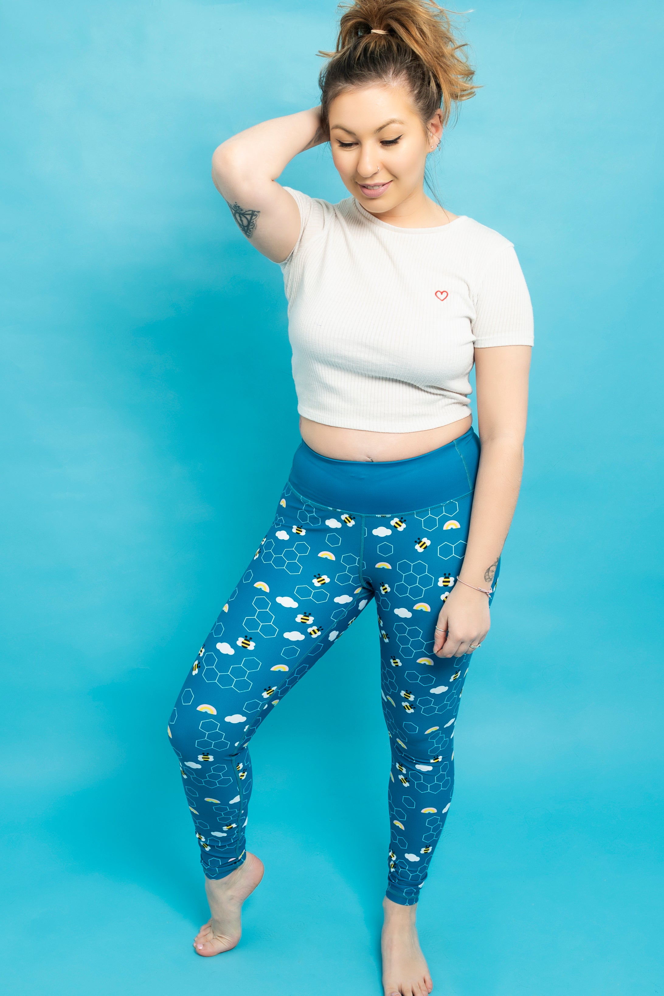 Bees & Rainbows Women's Activewear Leggings