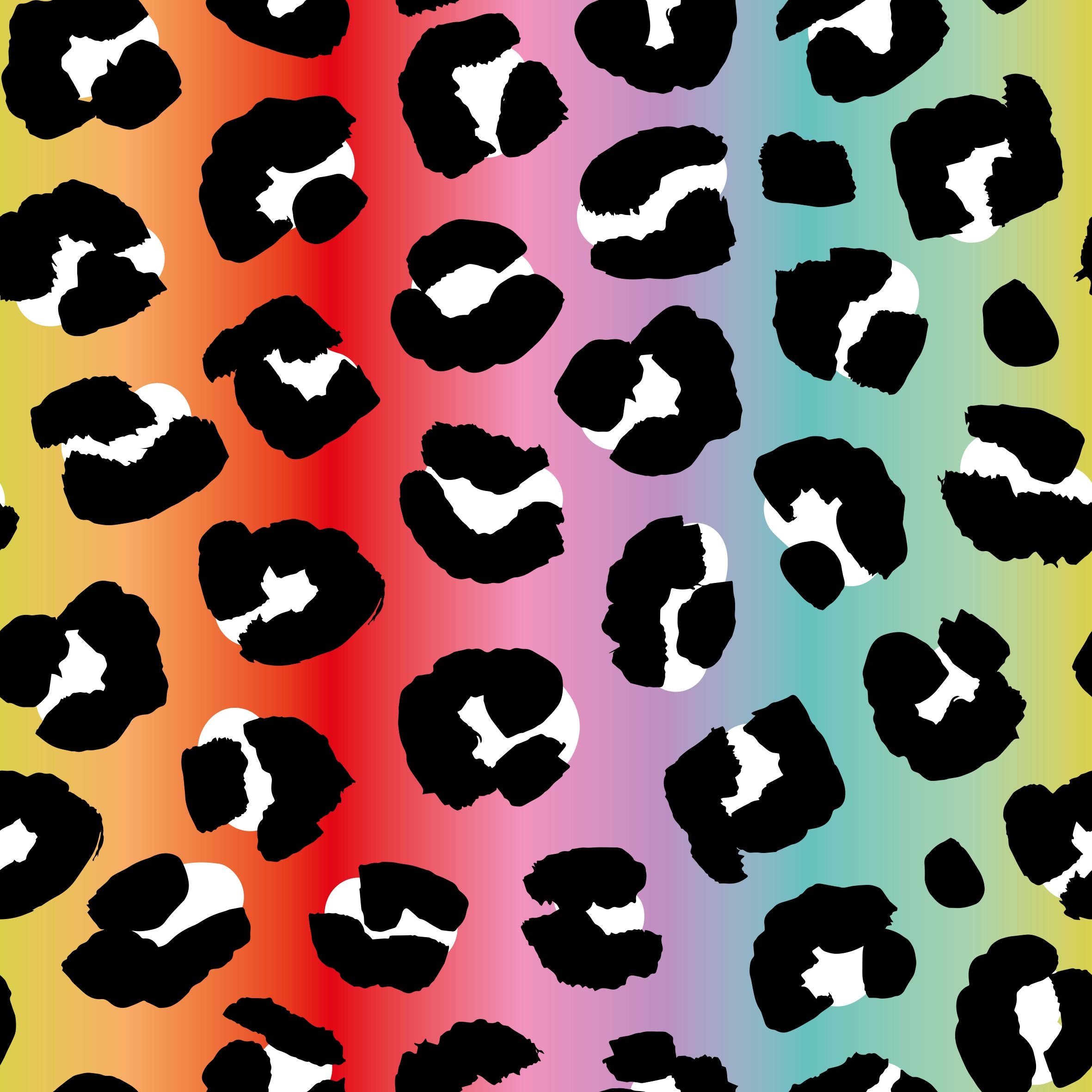 Rainbow Leopard Children's Cotton Jersey Leggings