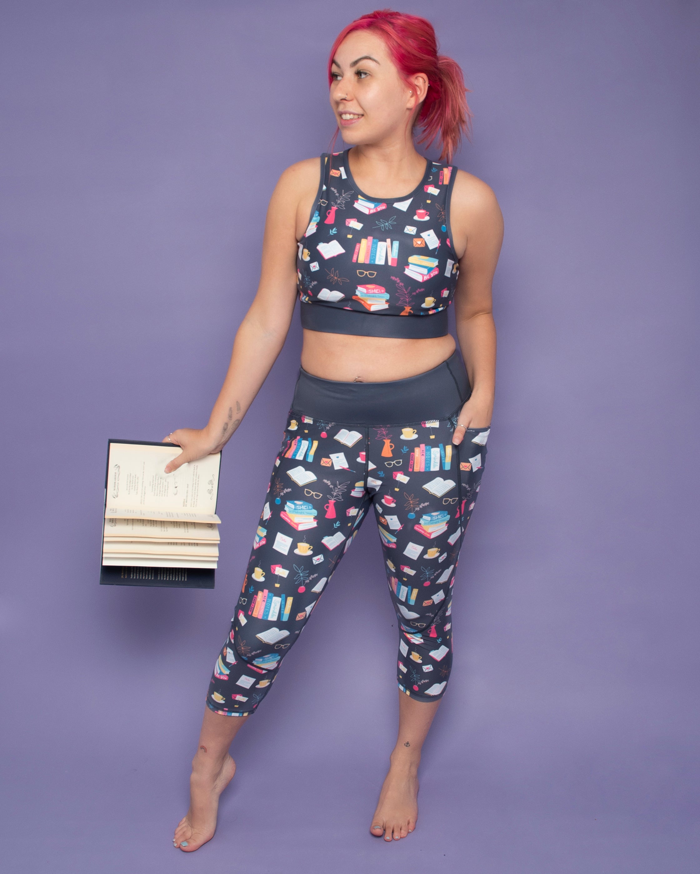 Love to Read Women's Activewear Leggings