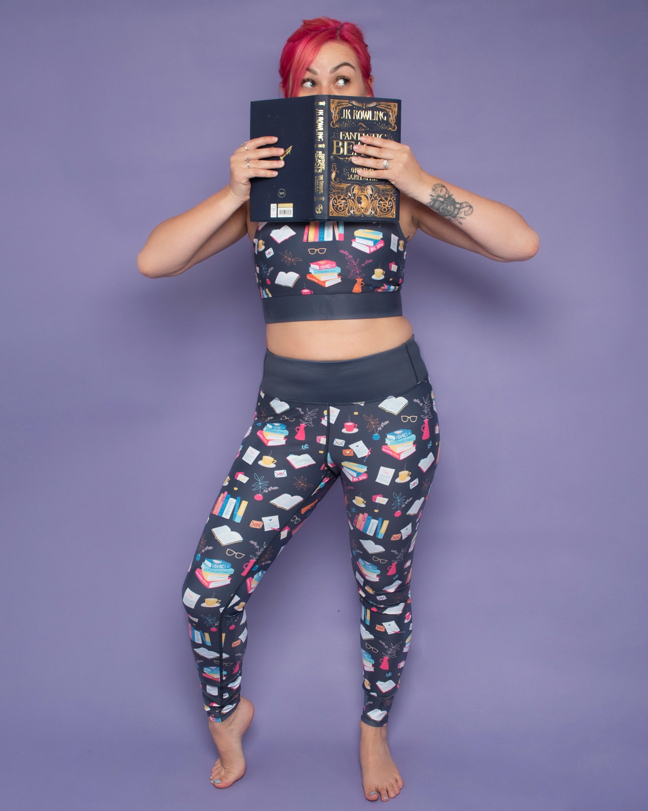 Love to Read Women's Activewear Leggings