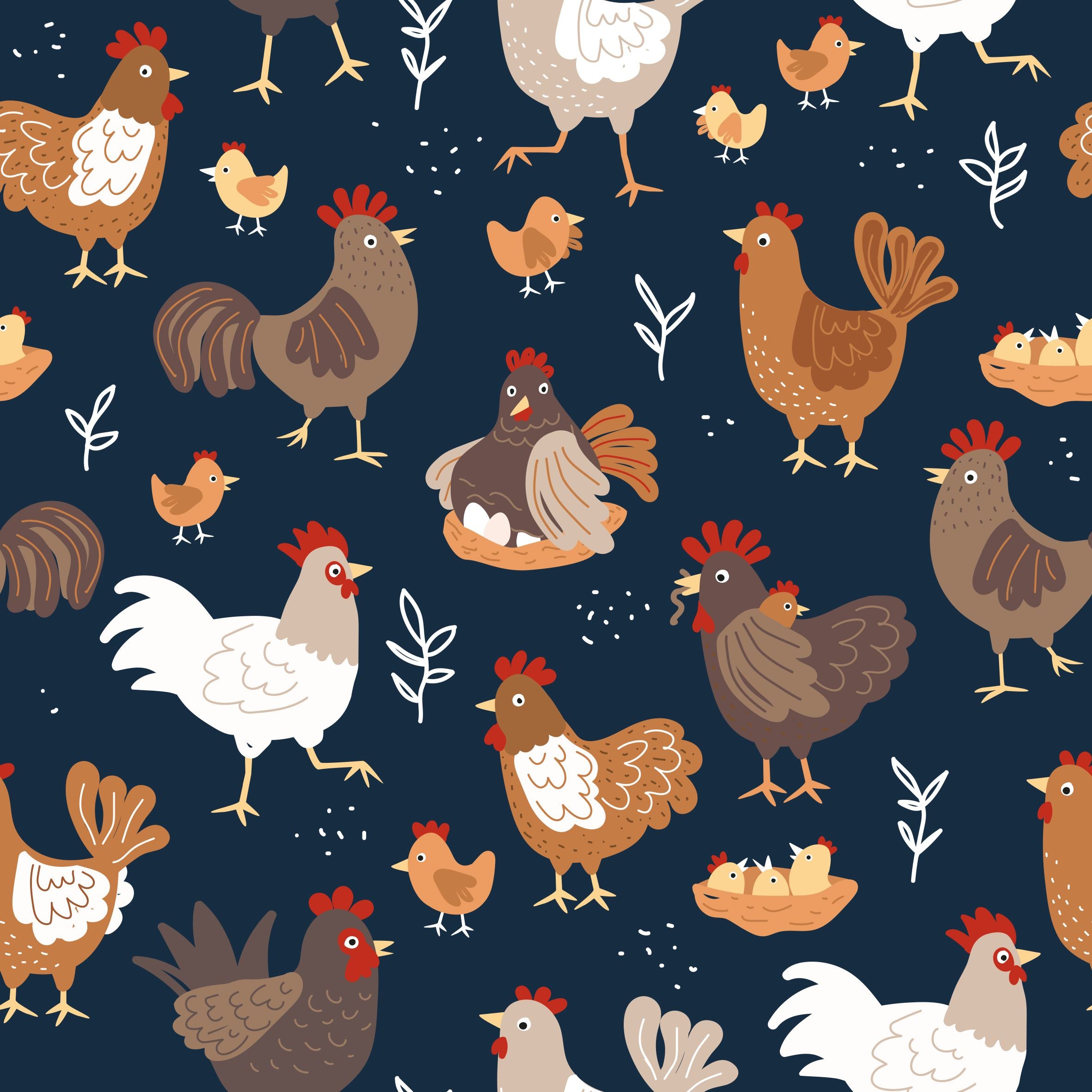 Navy Chicken Sports Bra