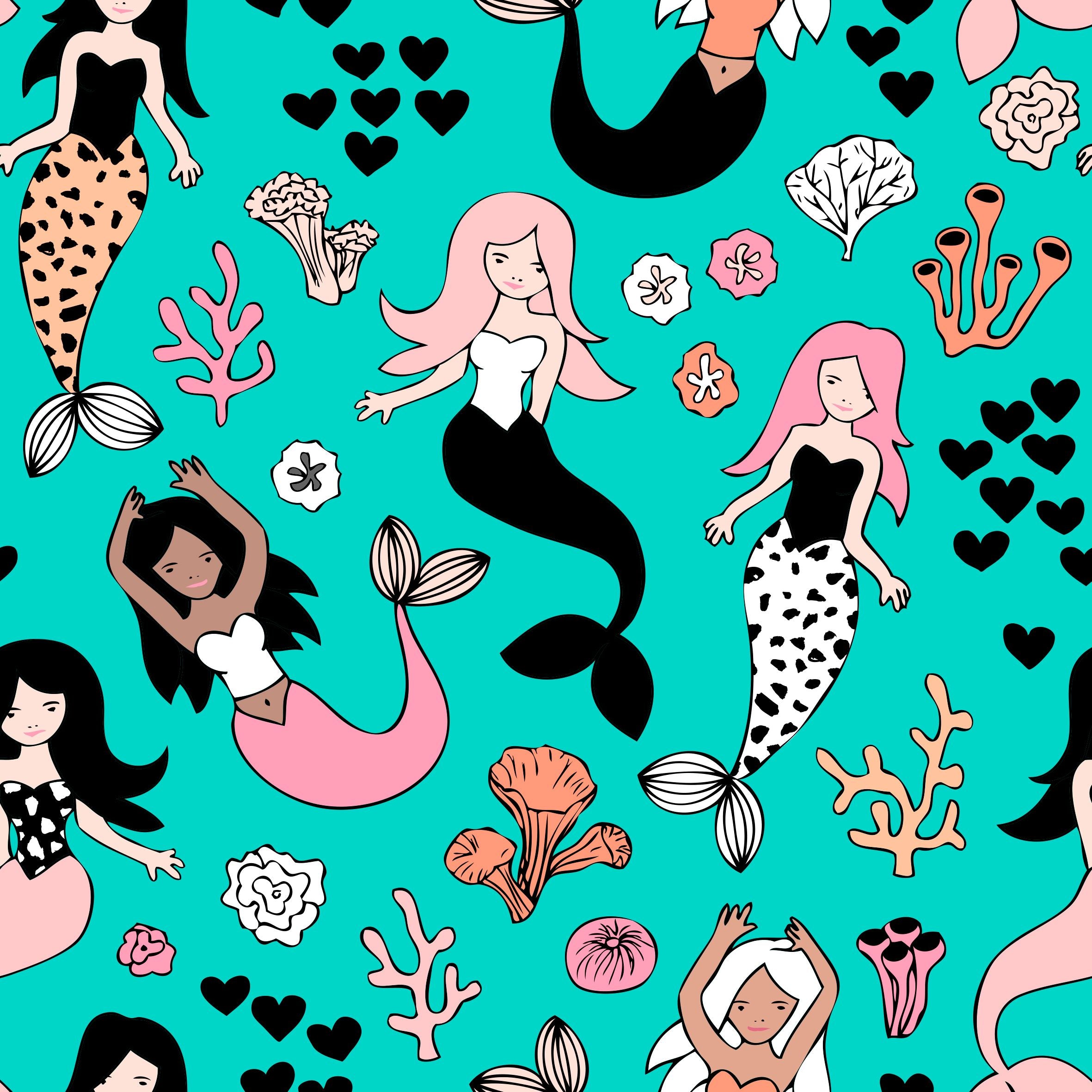 Mermaid Children's Cotton Jersey Leggings