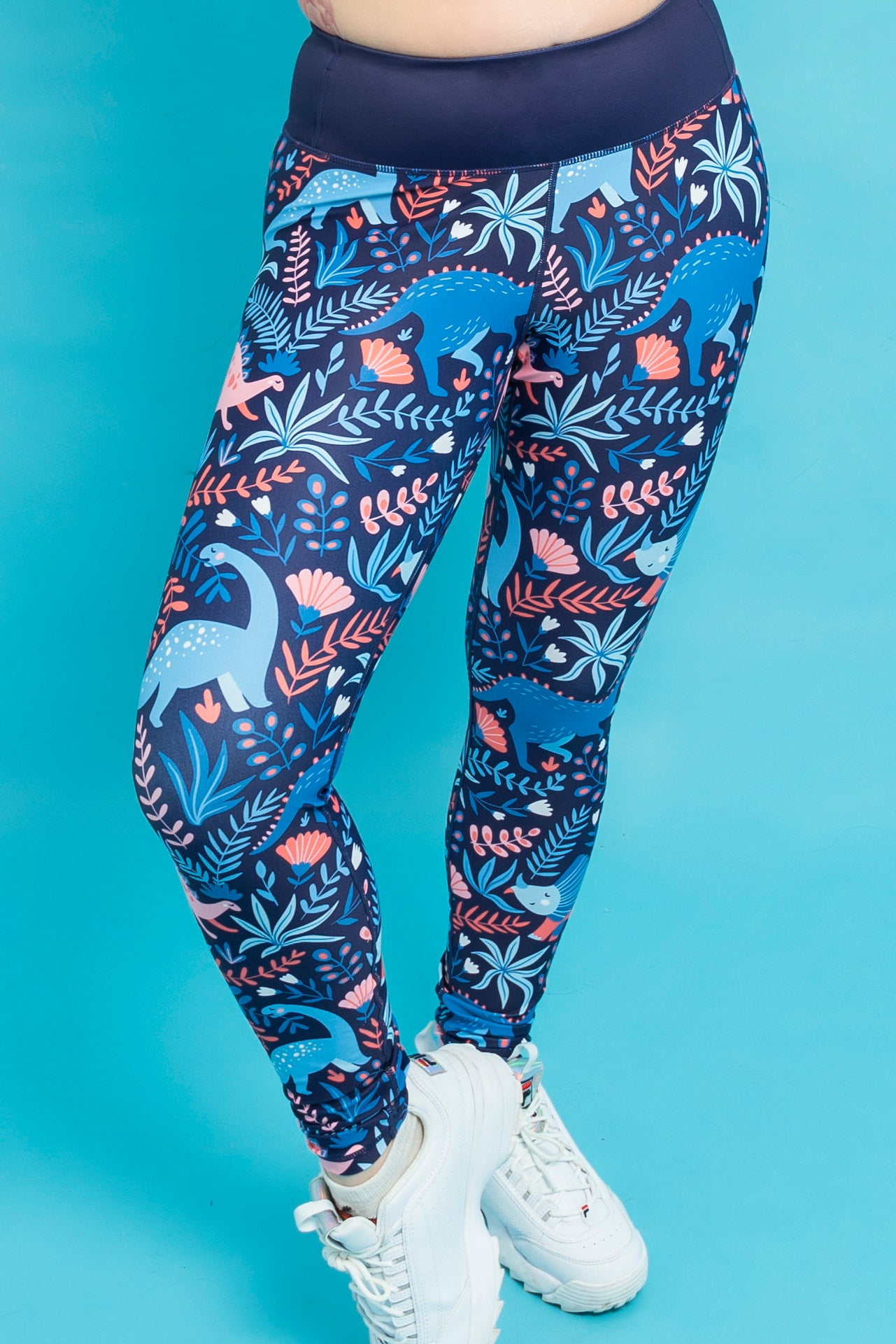 Navy Dinosaur Women’s Activewear Leggings
