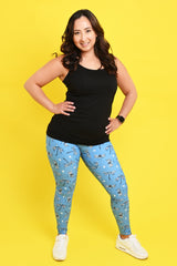 Last Chance - Dragonfly Women's Activewear Leggings - Size 4-6 - Tall