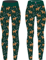 Highland Cow & Thistles Children's Active Leggings