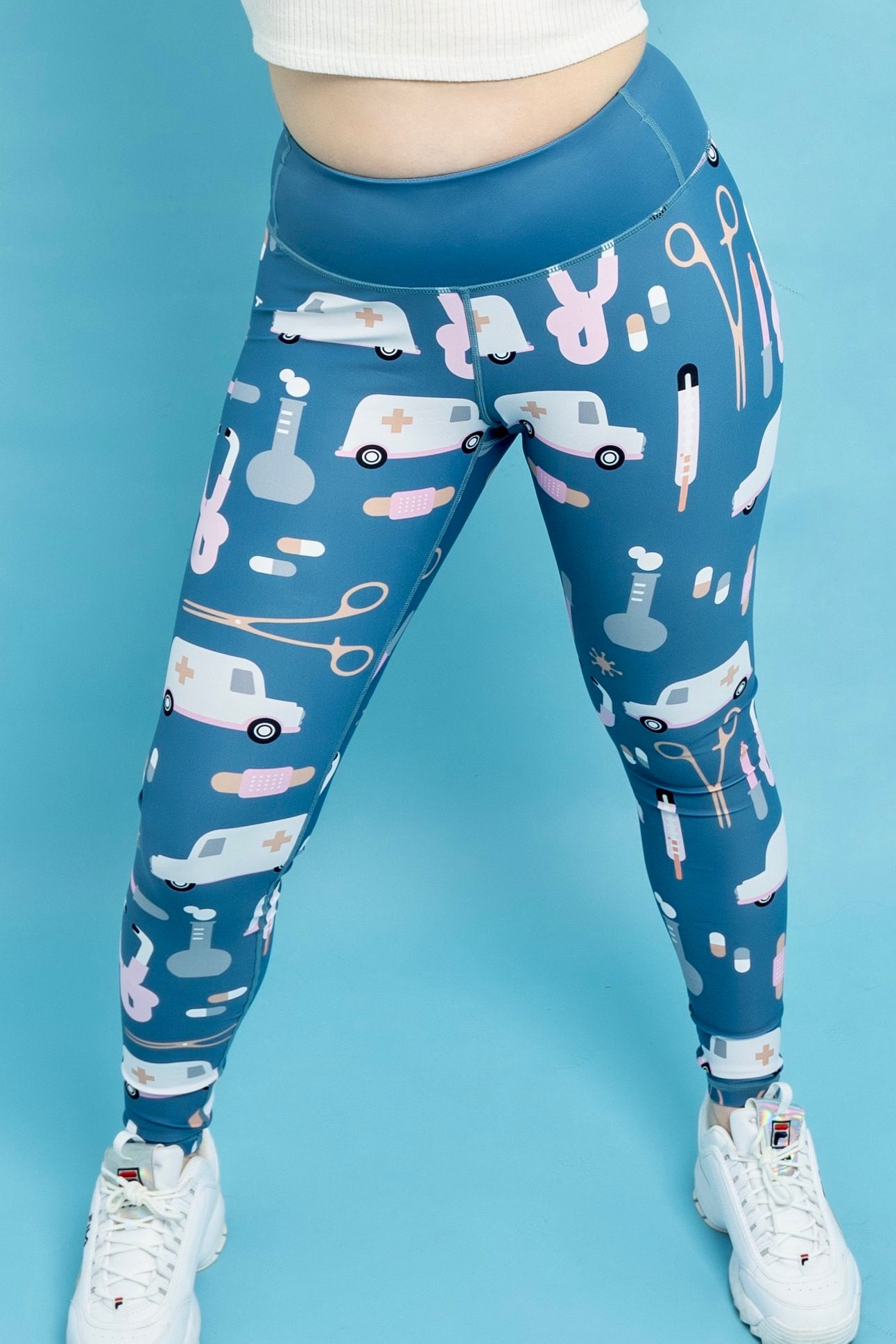 Hospital Ambulance Women’s Activewear Leggings - Tall 33” inside leg