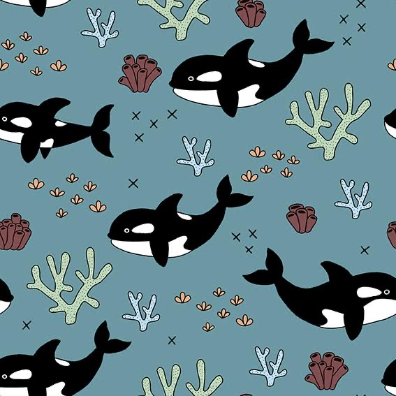 Orca/Killer Whale Children's Cotton Jersey Leggings