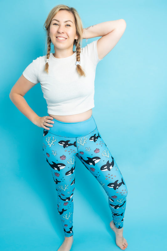Orca/Killer Whale Women's Activewear Legging