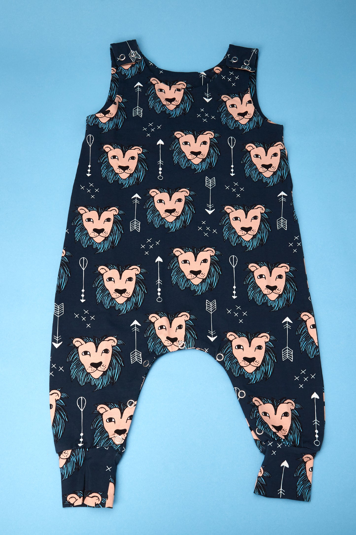 Midnight Lion Dungarees
