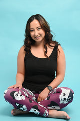 Burgundy Dogs Women's Activewear Leggings