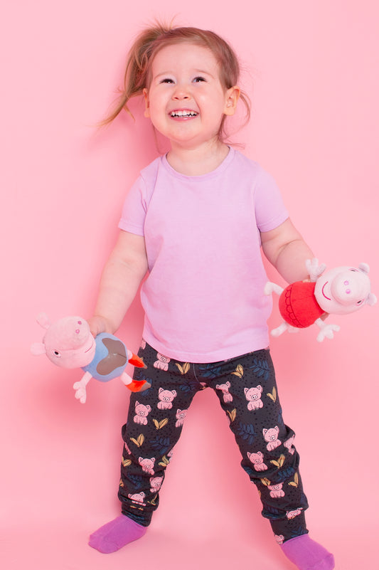 Pig Children's Cotton Jersey Leggings