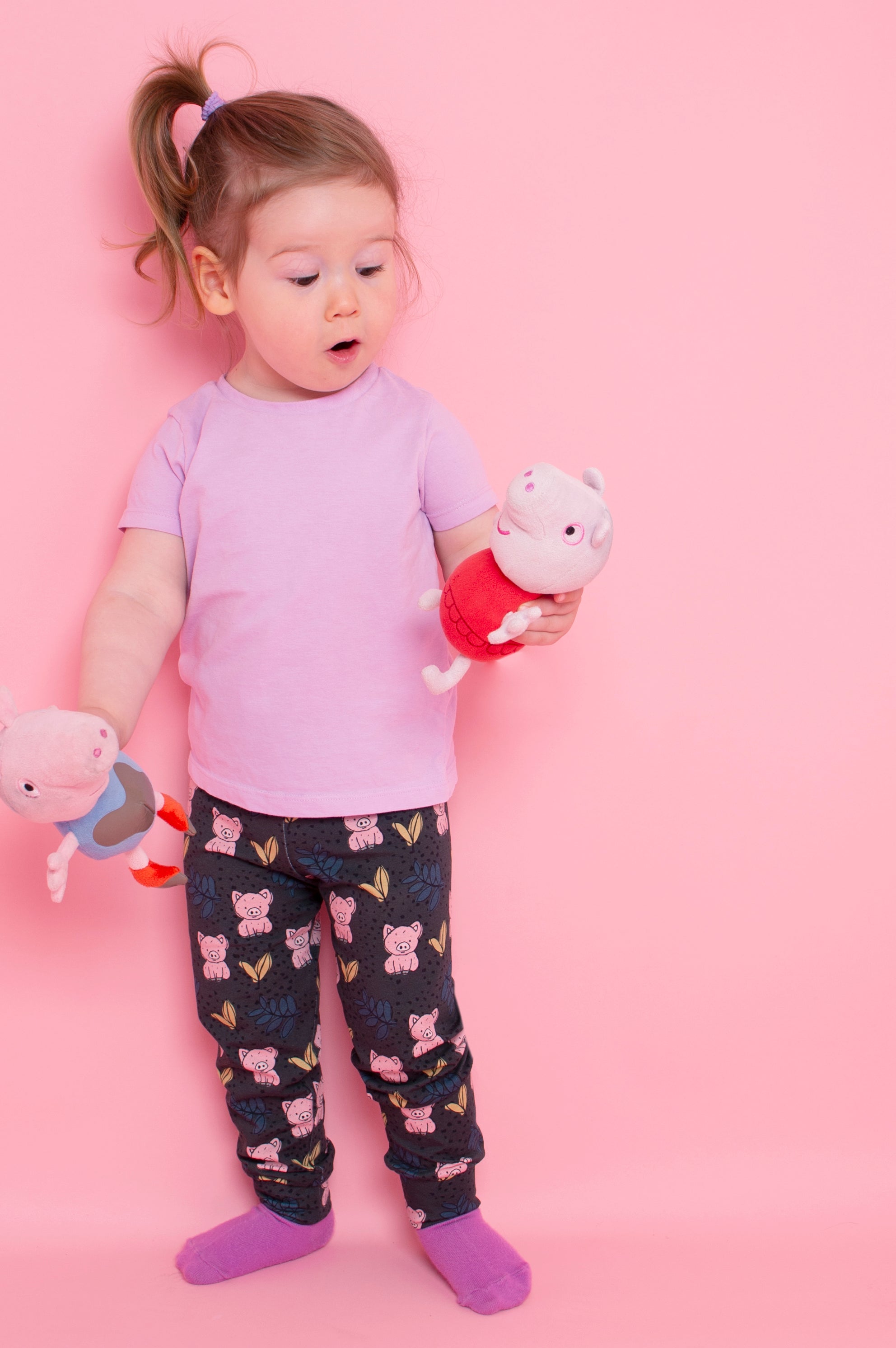 Pig Children's Cotton Jersey Leggings