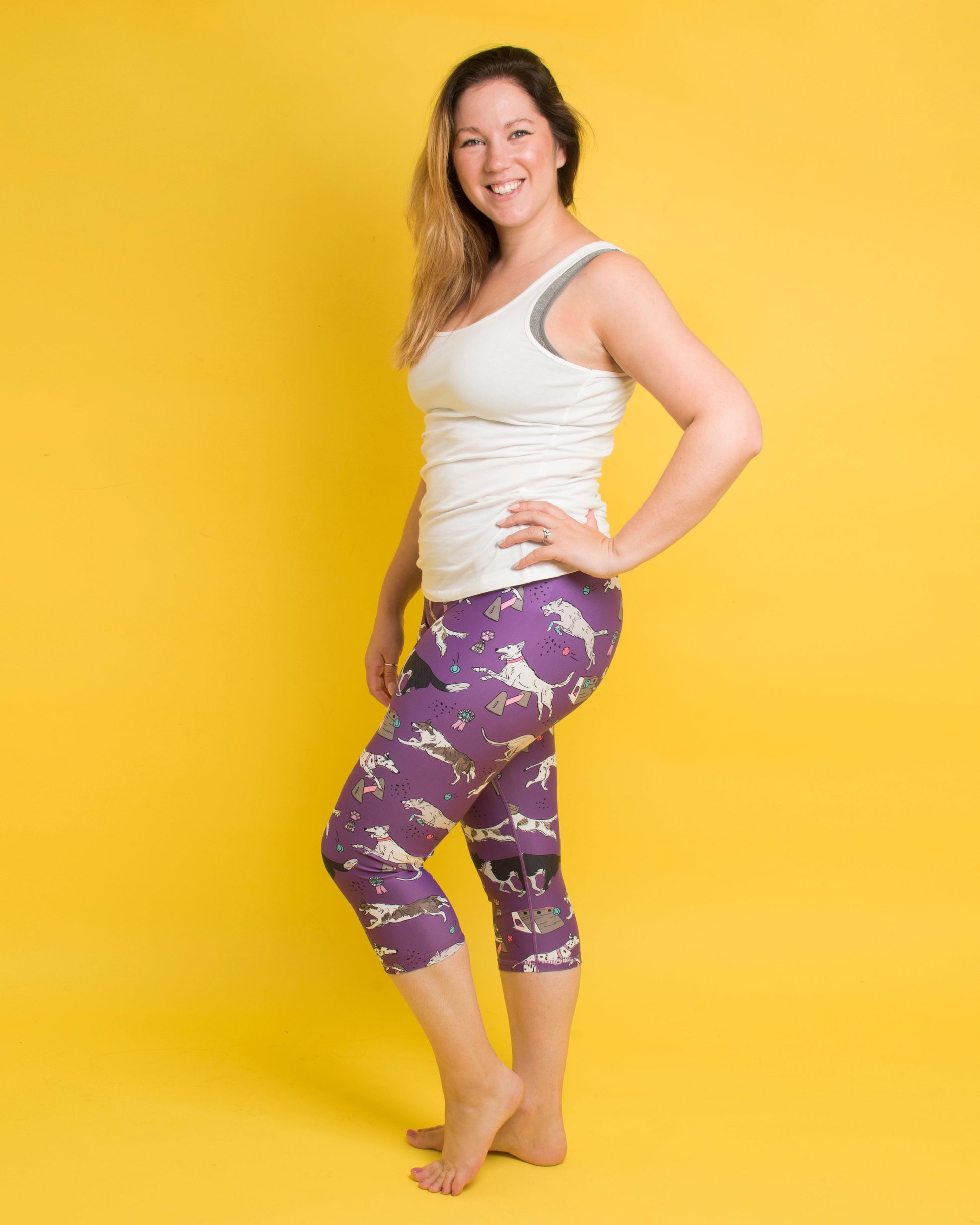 Purple Flyball Women's Activewear Leggings – Rainbows & Sprinkles