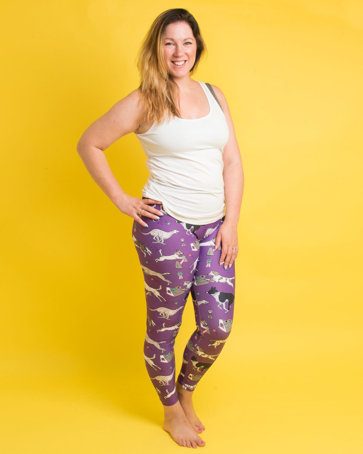 Purple Flyball Women's Activewear Leggings