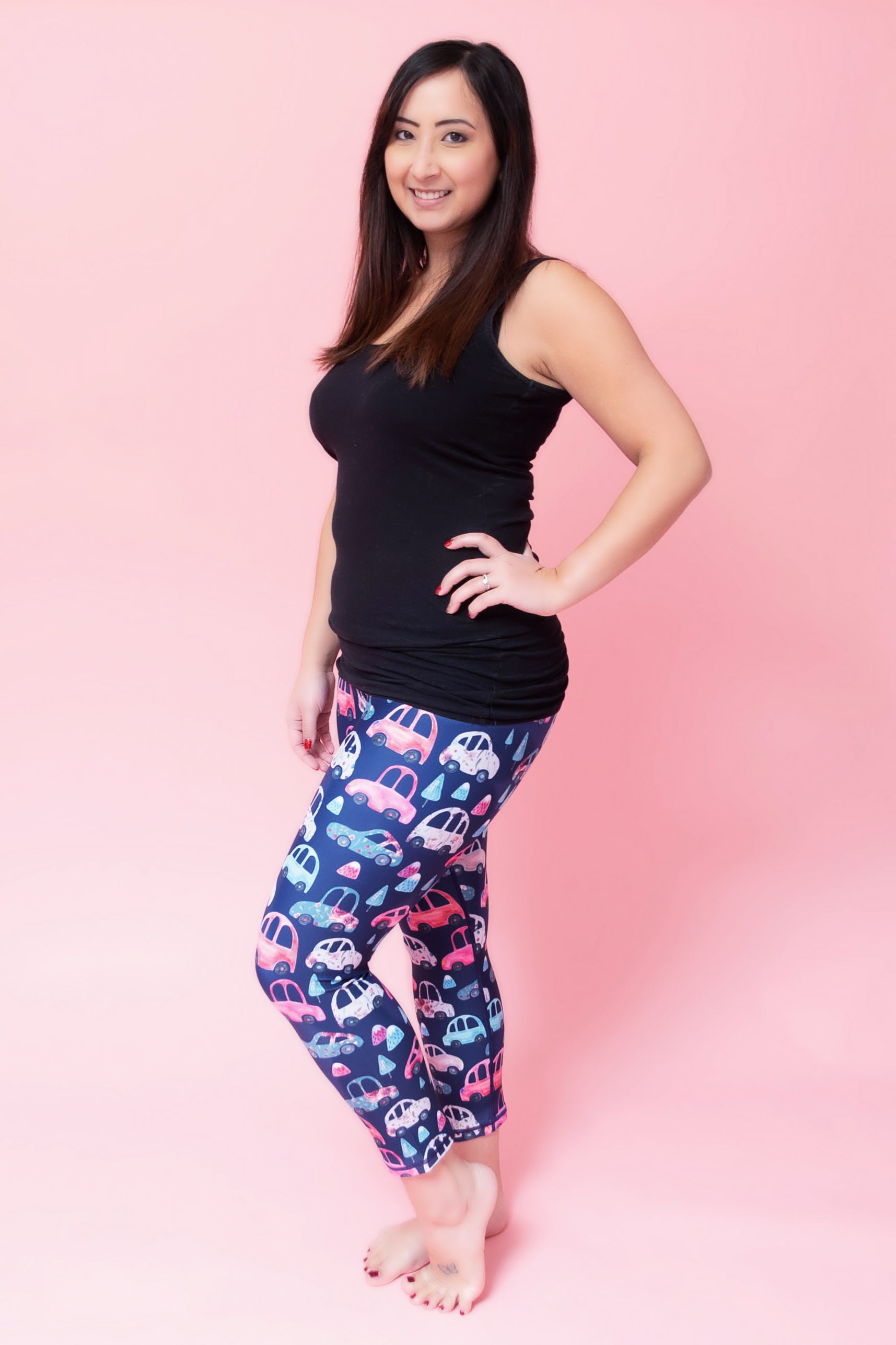 Pink Car Women's Activewear Leggings