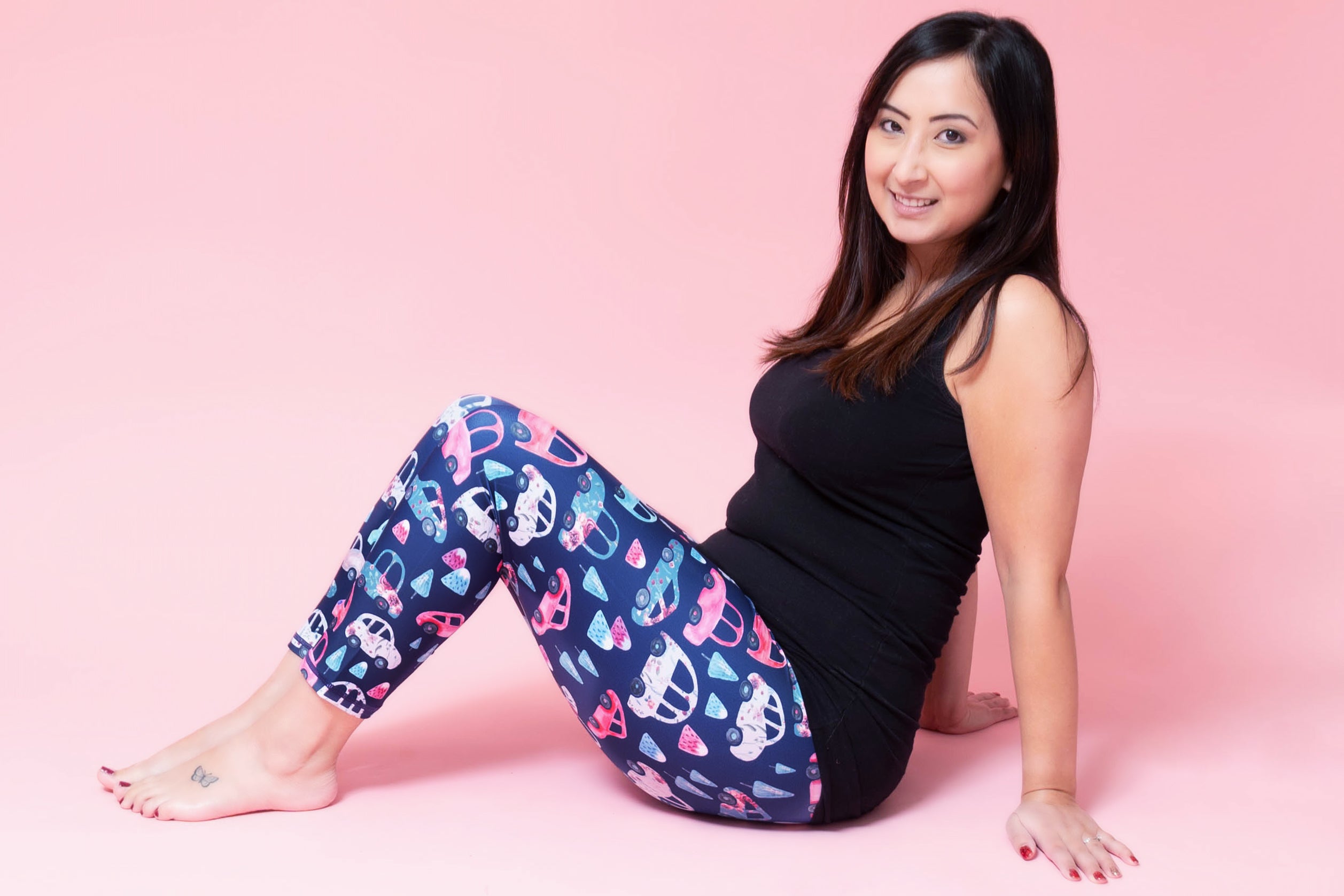 Pink Car Women's Activewear Leggings