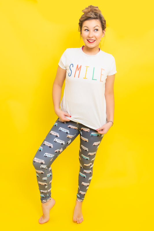 Navy Campervan Women’s Activewear Leggings