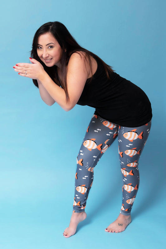 Bubbles the Clownfish Women’s Activewear Leggings