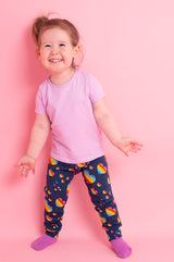 Rainbow Hearts Children's Cotton Jersey Leggings