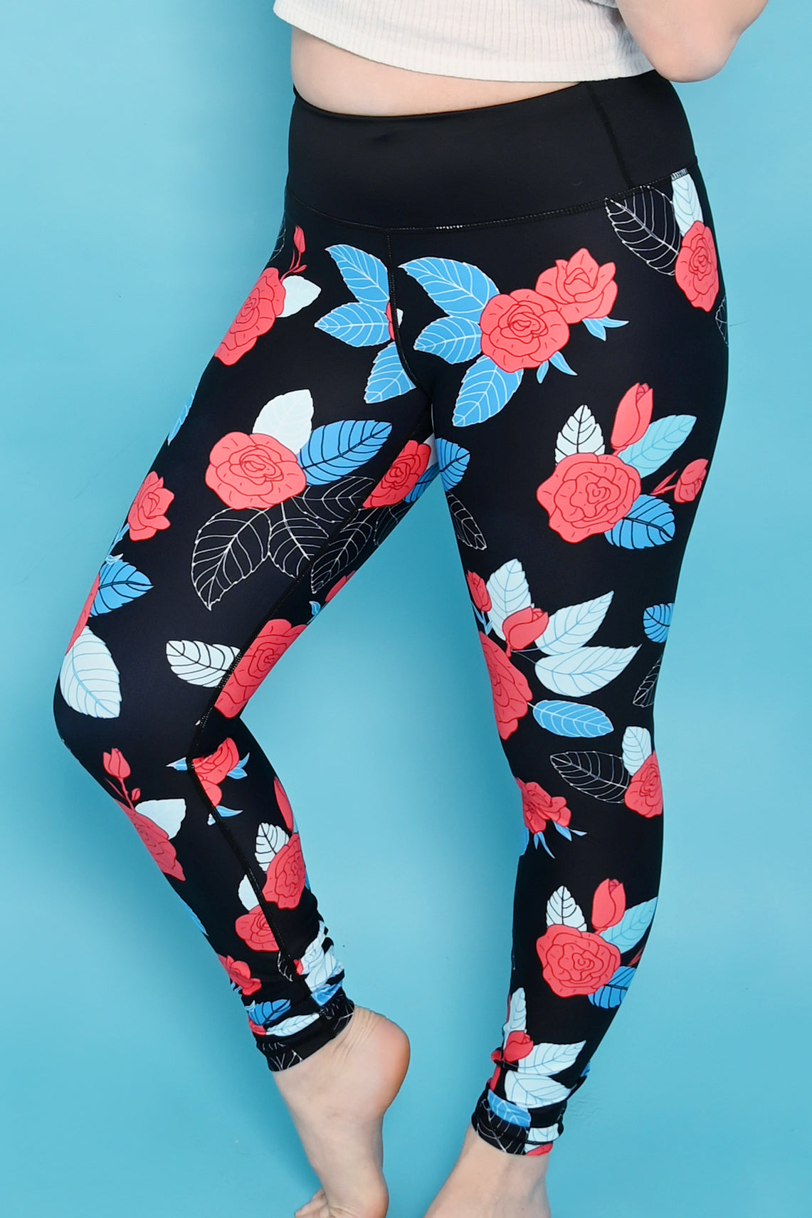 Roses Women’s Activewear Leggings - Tall 33” inside leg