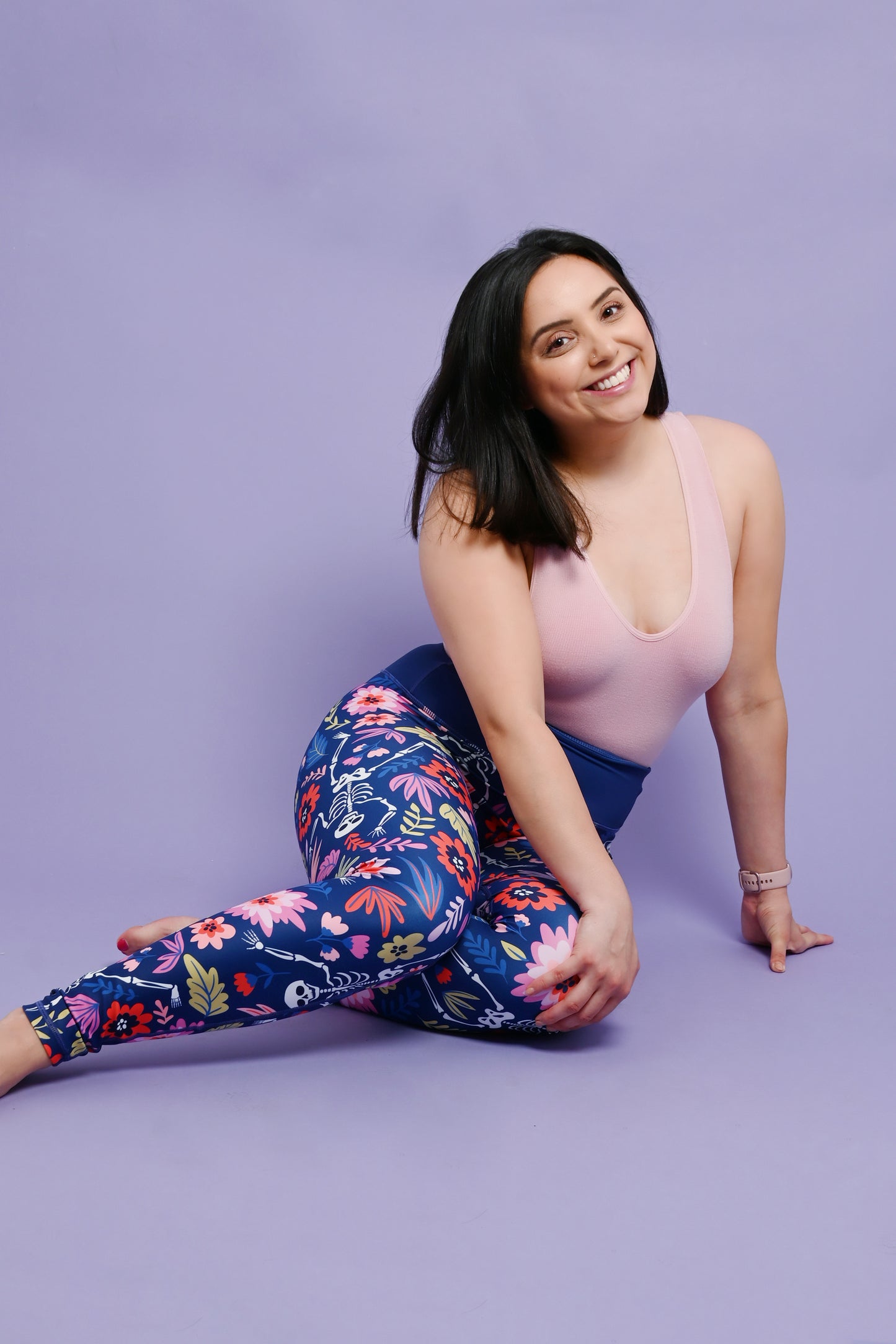 Floral Skeleton Women's Activewear Leggings