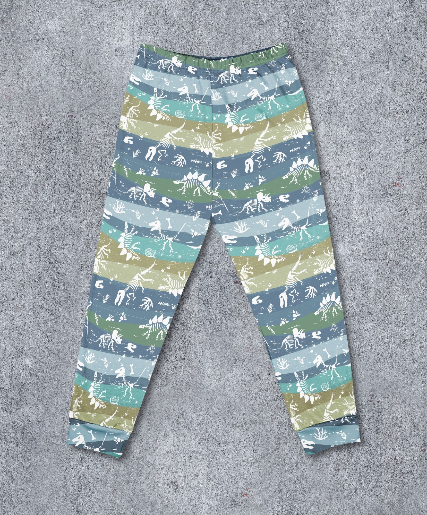 Dinosaur Bones Children's Cotton Jersey Leggings