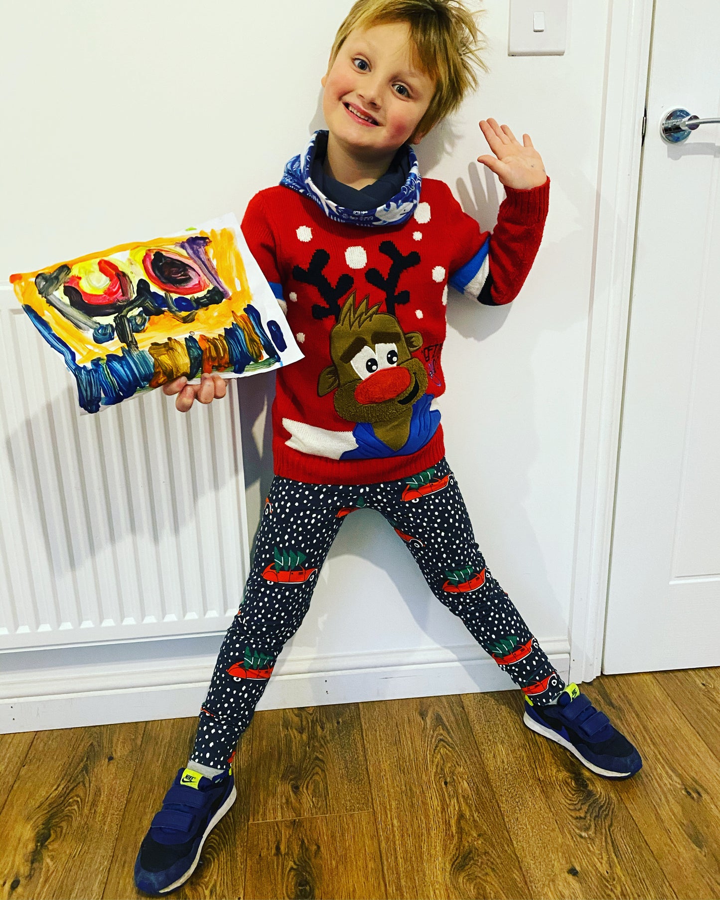 Christmas Cars Children's Cotton Jersey Leggings