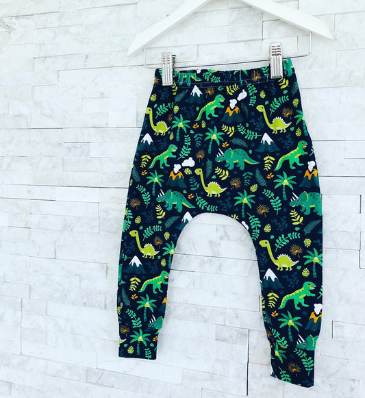 Dino & Volcano Children's Cotton Jersey Leggings