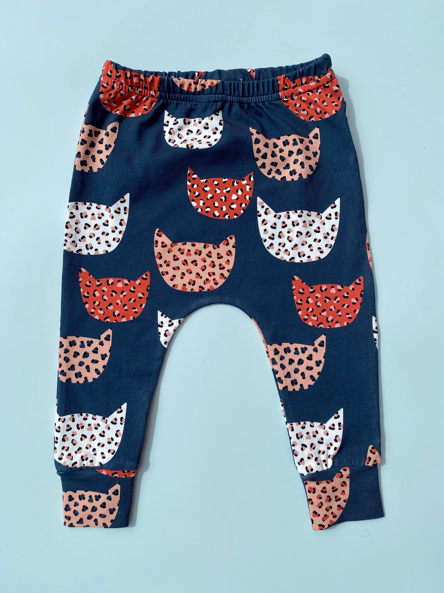 Leopard Cat Children's Cotton Jersey Leggings