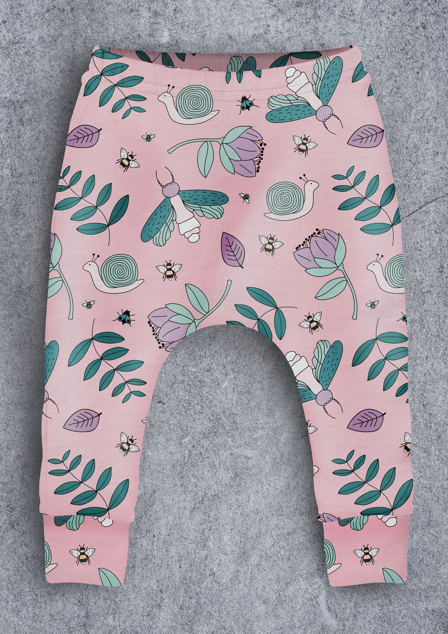 Pink Bug Life Children's Cotton Jersey Leggings
