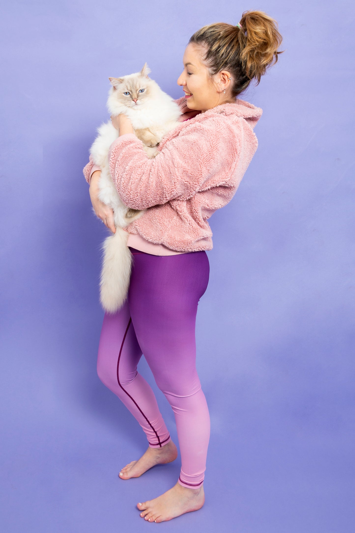 Purple/Pink Ombre Women’s Activewear Leggings