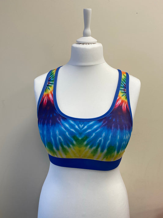 Colour Blast/Tie Dye Sports Bra (OLD STYLE-LOW NECK)