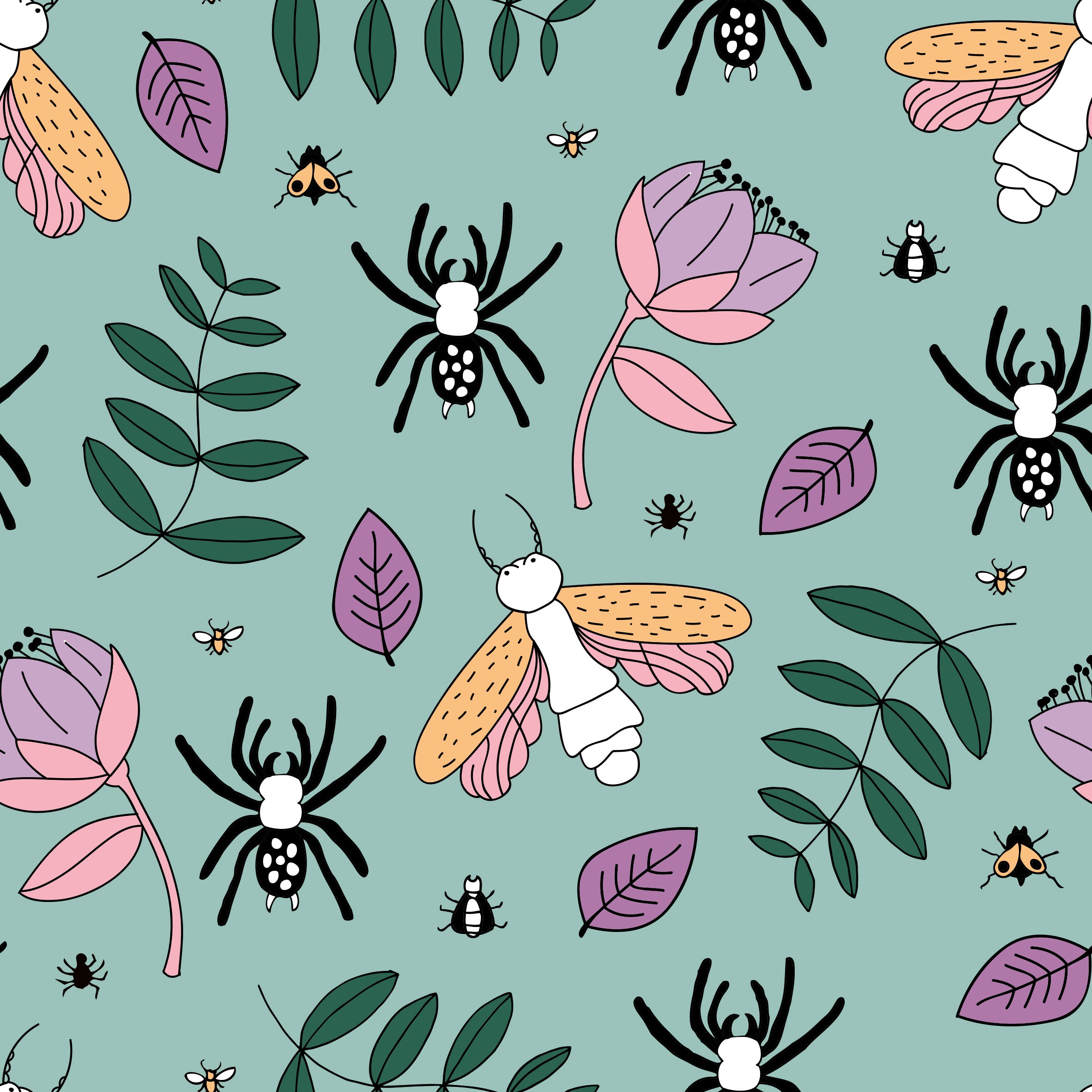 Bug Life Spiders Children's Cotton Jersey Leggings