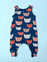 Leopard Cat Dungarees