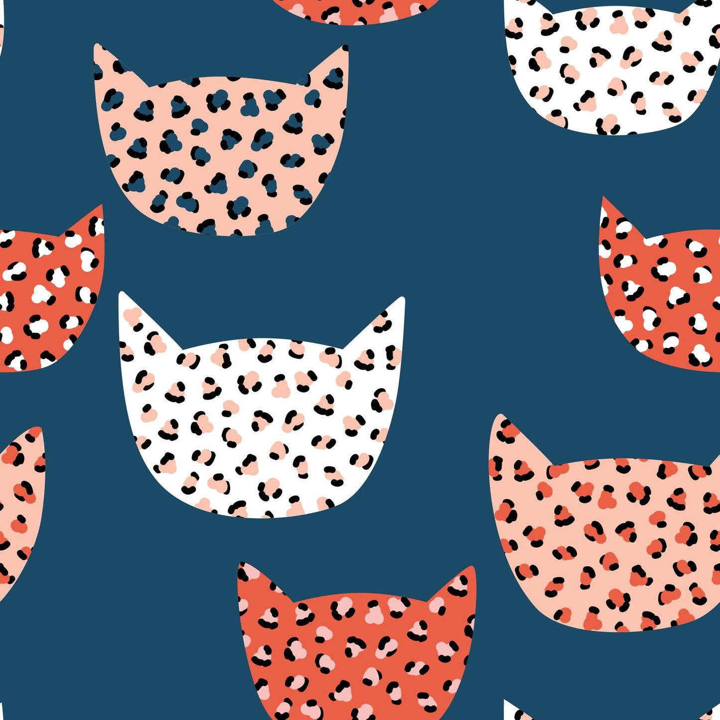 Leopard Cat Children's Cotton Jersey Leggings