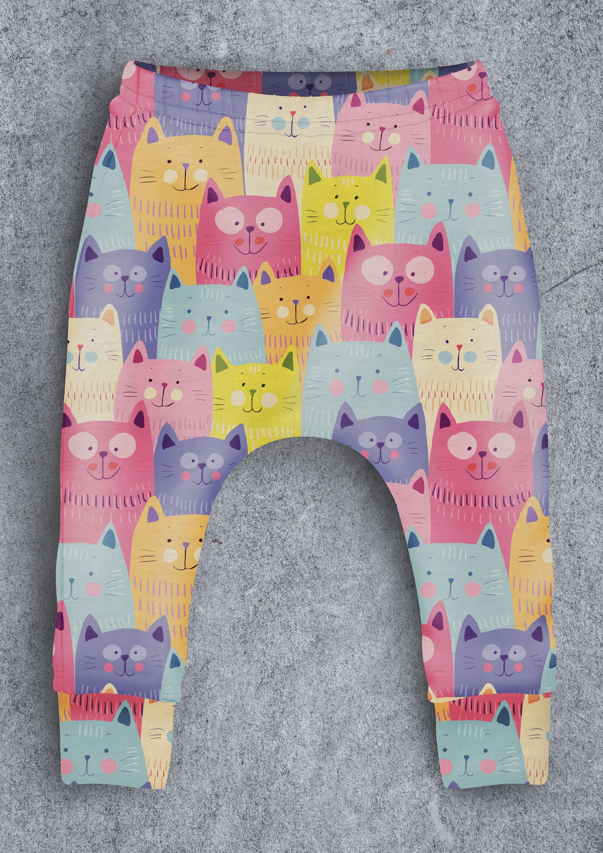 Colourful Cats Children's Cotton Jersey Leggings – Rainbows & Sprinkles