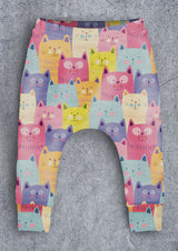 Colourful Cats Children's Cotton Jersey Leggings