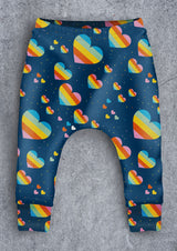 Rainbow Hearts Children's Cotton Jersey Leggings