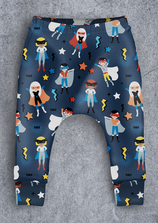 Superhero Children's Cotton Jersey Leggings