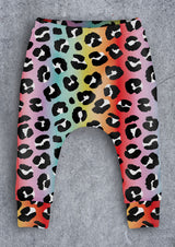 Rainbow Leopard Children's Cotton Jersey Leggings